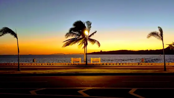 Amador Causeway, Panama City, at sunset