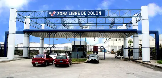 Main entrance to the Colon Free Zone, Panama