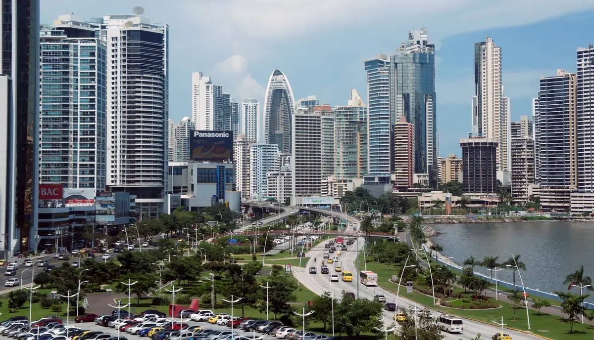 Avenida Balboa and the Cinta Costera, Panama City